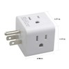 2PCS Multi Plug Outlet Extender, Vsanstar 3 Prong Wall Tap