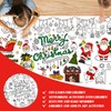 Bogoro Christmas Colouring Tablecloth, Colouring Paper Tablecloth for Painting, Colouring