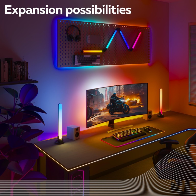 CALEX - Gaming Strip Light for Desk, Razer Chroma Compatible,