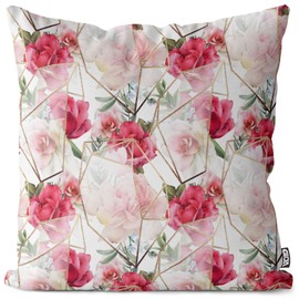 VOID Rose Greenhouse Design Cushion Cover Sofa Cushion Decorative Easter Outdoor Cushion Cushion Size: 50 x 50 cm