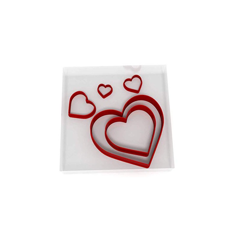 Custom Cutters Heart Shaped Cookie Cutter | Plastic Cutter for