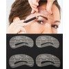 8 different eyebrow stencils for eyebrow shapes and eyebrows thickening,