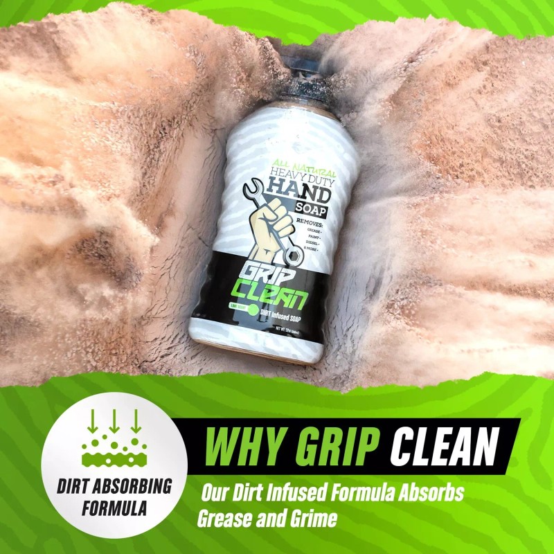 Grip Clean | Heavy Duty Mechanic Soap Hand Cleaner -