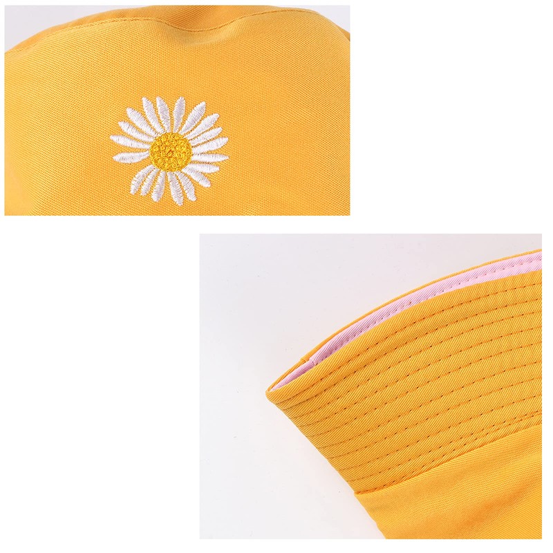 SUNTRADE Unisex Bucket Hat Double Sided Embroidered Summer Travel Beach