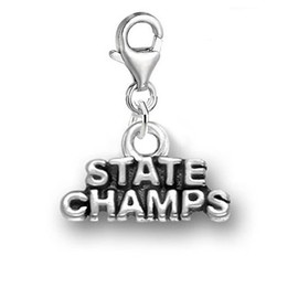 "State Champs "Clip On For Bracelet Charm Pendant for European Charm Jewelry w/Lobster Clasp