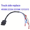 JUNRUO 9-Pin Truck and Plow Side Repair Harness Kit Compatible