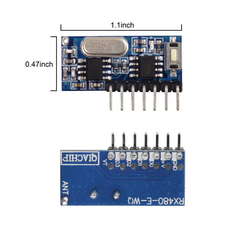 QIACHIP 20 Sets RX480E 433MHz RF Wireless Transmitter and Receiver