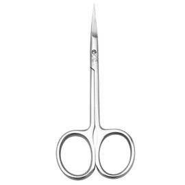 ROUSE Cuticle Scissors Extra fine Curved Blades-Eyebrow Scissors-Professional Beauty Trimming Scissors for Nose Hairs Mustache and Beard-Manicure/Pedicure Scissors Dry Skin
