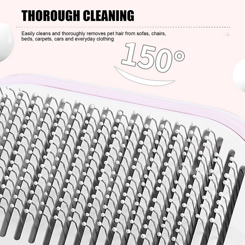 5 in 1 Pet Slicker Brush One Button Hair Removal