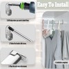 Kyuionty 2 Pack Oval Closet Rod End Supports, Zinc Alloy