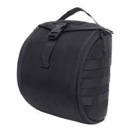 Unbranded Tactical MOLLE Clamshell Helmet Bag Storage Case for Airsoft MilSim Bike Helmets - Black