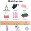 6 PCS Double Prong Robe Hooks Dual Coat Hooks Door