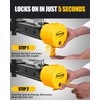 NUOVEPE Heavy Duty Anti Theft Trailer Lock, Universal Fit 1-7/8",