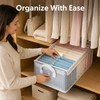 Foldable PVC Storage Box for Clothes - Transparent Dust-Resistant Organizer