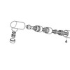 ★ [HC187BG-C] KVK Faucet Fittings, Former MYM Item, For FM670, Spout & Hose Set Cave