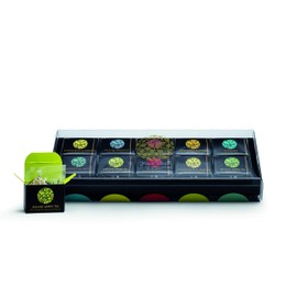 Ceremonie Tea Premium Gourmet Herbal Teas Variety Pack - Kosher Tea Set - Assorted Tea Sampler 10 Individually Wrapped Silky Mesh Herbal Teas & Blend Bags | Single Serve Pouches