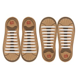 INMAKER No Tie Shoelaces, Pack of 2, Elastic Shoe Laces for Kids and Adults