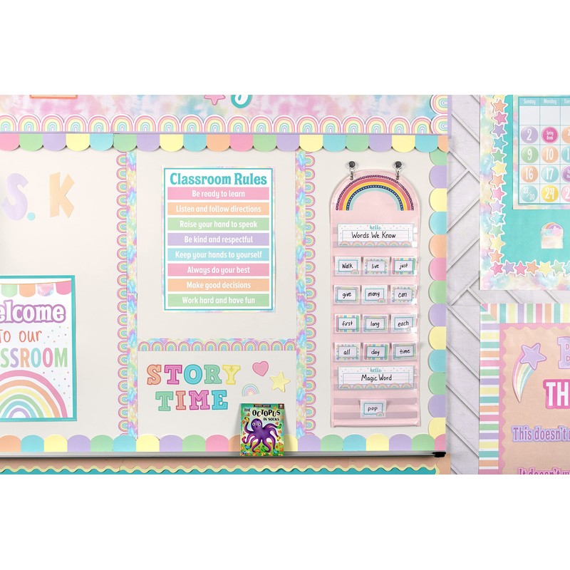 Teacher Created Resources Pastel Pop Tie-Dye Magnetic Border