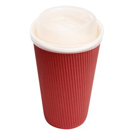 Restaurantware LIDS ONLY: Restpresso Lids For 8 12 16 and 20-OZ Paper Coffee Cups 500 Detachable Plug Disposable Paper Cup Lids - Spout Clear Plastic Hot Cup Lids Cups Sold Separately