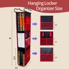 CATECASE Hanging Locker Organizer - 3 Shelf Adjustable Storage Solution