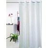 VINN DUNN Stripe Quickfit Hookless Shower Curtain,Anti Bacterial And Anti