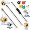 High Pressure Washer Extension Rod Kit with 1/4-Inch Quick Connect