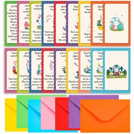 BEUFSE Outdoor Easter Scavenger Hunt Cards with Envelopes, Easter Egg Hunt, Outdoor Scavenger Hunt Games, Easter Bunny, Easter Party Activities, Indoor Easter Party Games-fhjxbk002