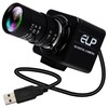 ELP USB Camera 8MP 10X Optical Zoom Webcam 5-50mm Varifocal