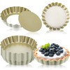 Tessco 16 Pieces Mini Tart Pans with Removable Bottom Nonstick