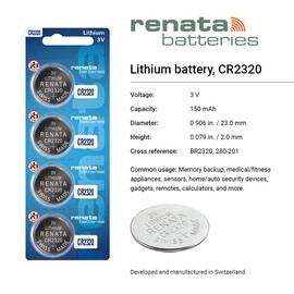 Renata Battery CR2320 Lithium Coin Cell Battery