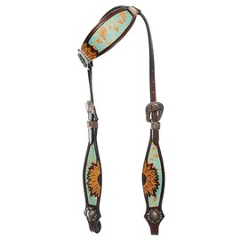 American Darling Western Horse One Ear Headstall Leather