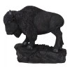 Large Southwestern Native American Bison Buffalo On Rock Rustic Statue