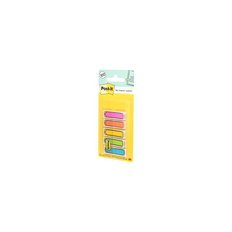 3M Post It Mini Banderitas Flechas Resaltadoras Hojas