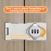 Bifold Door Lock - 2 Pack Closet Lock 3-Digit Anti-Pry