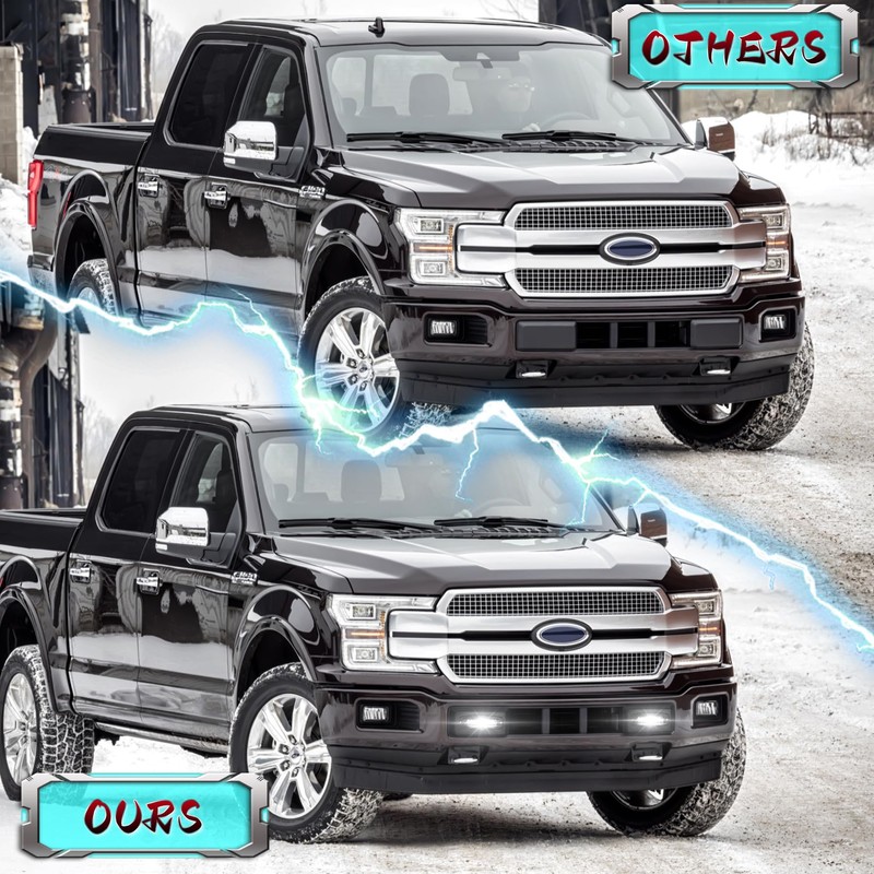 MOVOTOR Bumper Guards Pad with LED Lights 300% Brighter Replacement