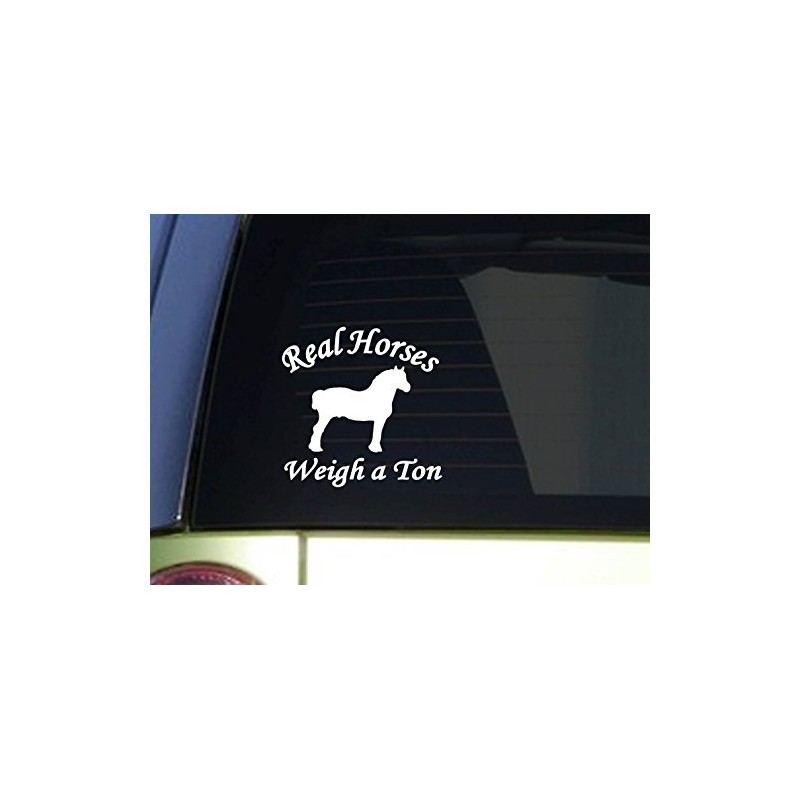 EZ-STIK Real Horses Weigh a TonI940 6x6 inch Sticker Draft