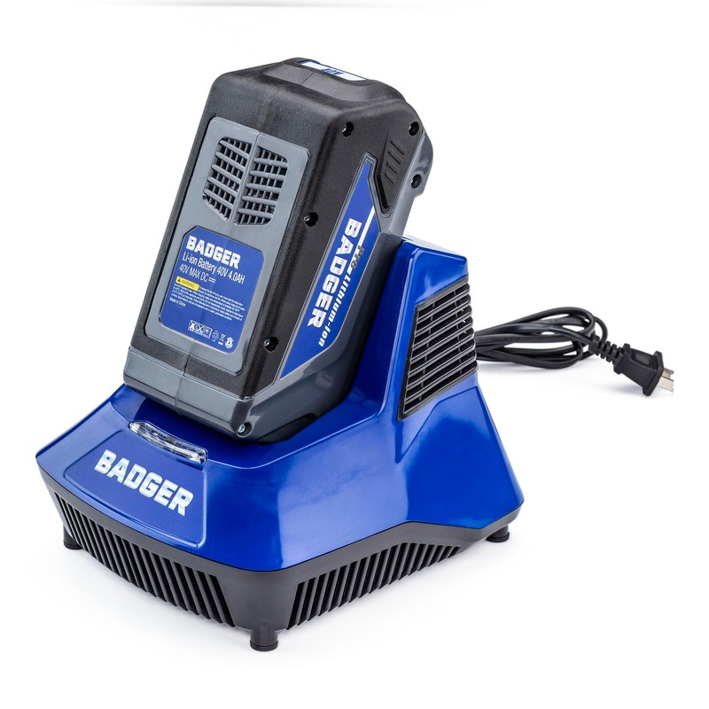 Wild Badger Power 40V Cordless Fast Charger, 5.1A High-Speed Charging,