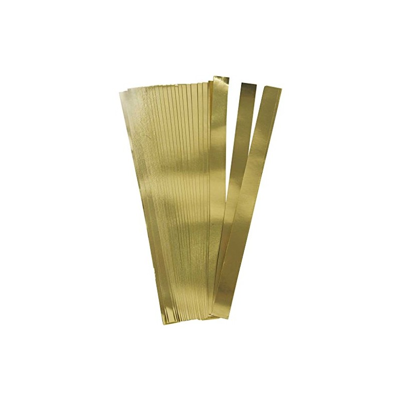 Paper Star Strips, W: 15 mm, D: 6,5 mm, gold,