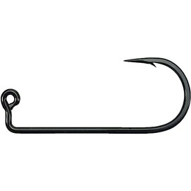 Mustad 32833 Black Nickel 2X Stong Jig Hooks 100 Pack Works Great with Do It Molds (1/0)