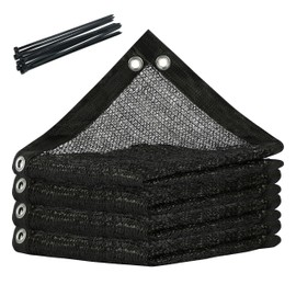 ColourTree 50% Black Shade Cloth, 10FT x 16FT Mesh Tarp, UV Resistant Netting with Upgrade Grommets for Plant Cover, Greenhouse, Chicken Coop, Barn, Kennel, Garden