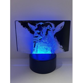 🐐Goat Singing Microphone 3DLED Lamp 8Colors+Remote (Show It Off) Goat Simulator