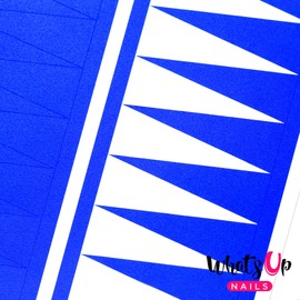 Whats Up Nails - Triangle Tape Vinyl Stencils for Nail Art Design (2 Sheets, 100 Strips Total)