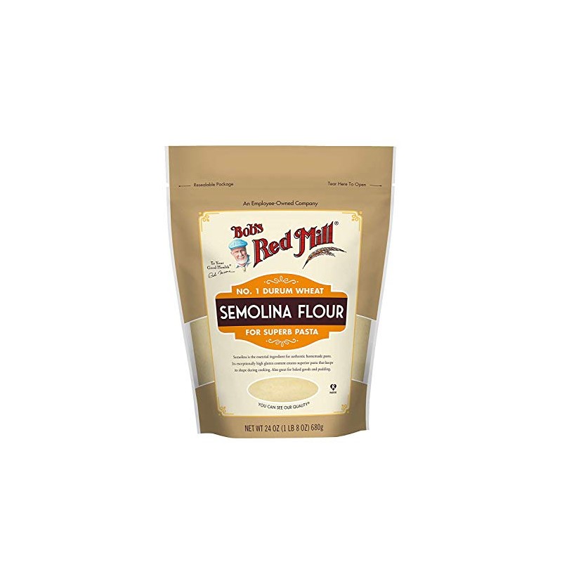 Bob's Red Mill Semolina Pasta Flour (24 Ounce, Pack of