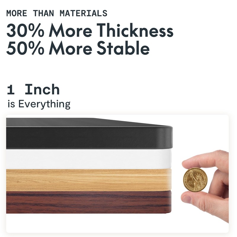 FLEXISPOT Whole Piece 55"x28" Desktop 1" Thickness Height Adjustable Desk