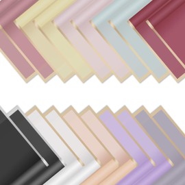 20 Sheets Bouquet Paper, 10 Colours Bouquet Wrapping Paper, Bouquet Paper, 57 x 57 cm, Bouquet Packaging Paper for Wedding, Birthday, Party Gift Wrapping