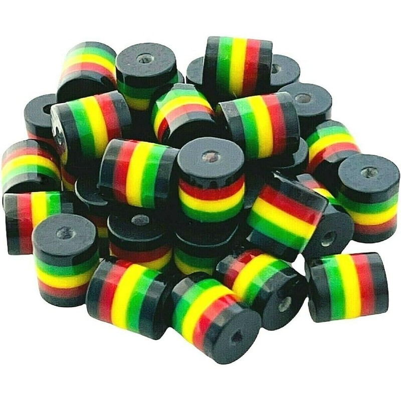 Generic 100 Rasta Jamaica UPOV Black Red Green Yellow Striped
