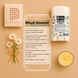 Desodorante Natural Barra Beauty Freedom Smelmi 60g Mujer | Sin Bicarbonato | Hecho a mano | | Alta Durabilidad | Activa con Axilas Húmedas | No Mancha| Con Extractos Botánicos