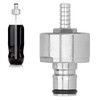 Stainless Steel Carbonation Cap with 5/16in Barb Ball Lock Type