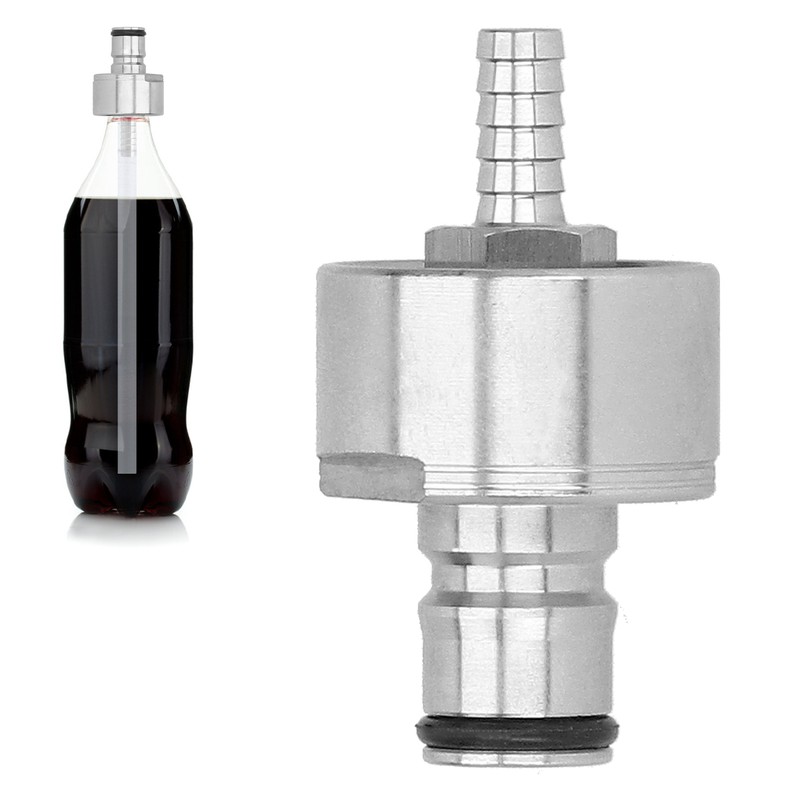 Stainless Steel Carbonation Cap with 5/16in Barb Ball Lock Type