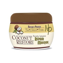 Nature's Protein Coconut Restore Keratin Intensive Repair Masque 8 oz seal split